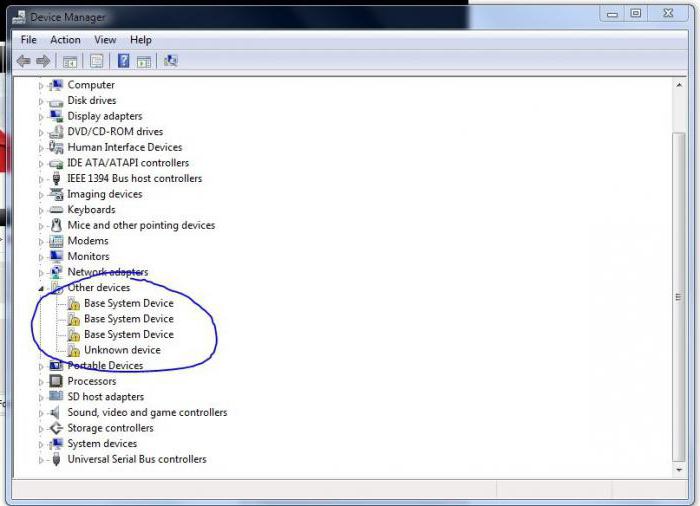 неизвестное устройство в диспетчере устройств windows 7 