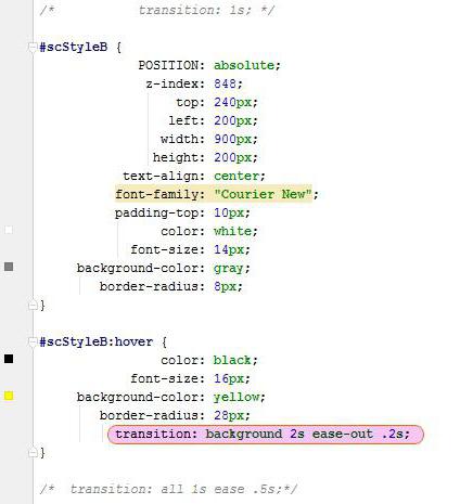 css transition transform