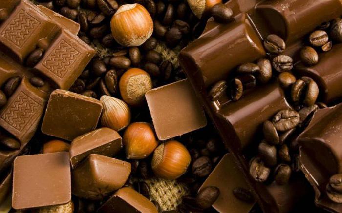 темный шоколад с орехами