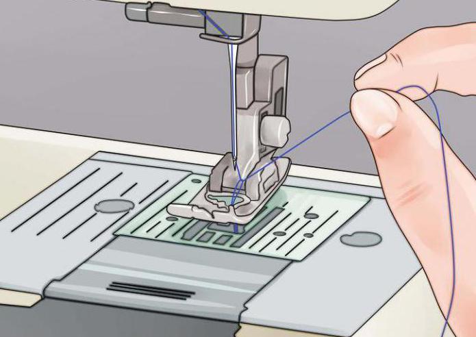 как правильно заправить нитку в швейную машинку
