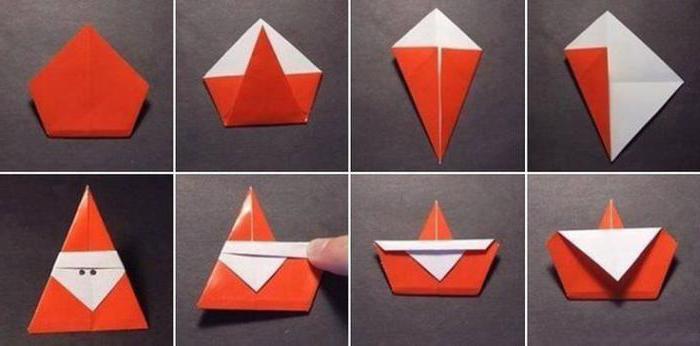 новогоднее оригами для детей 4—5 лет