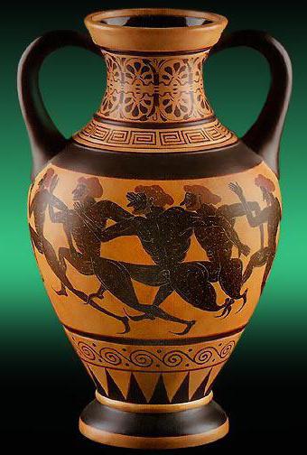 роспись греческой вазы