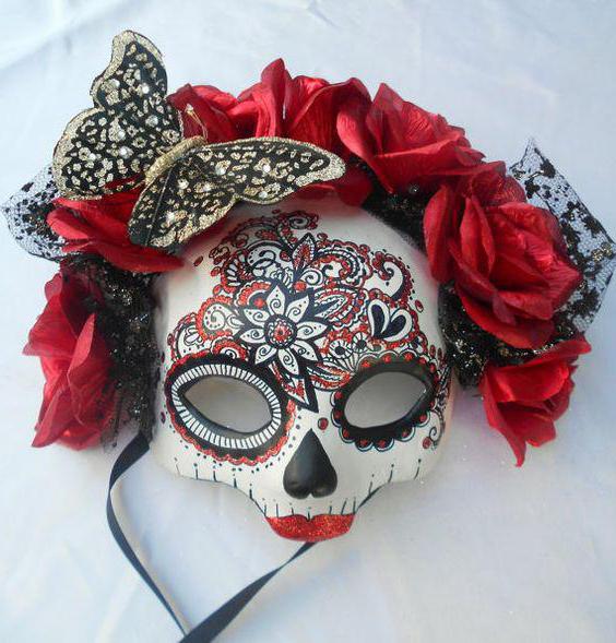 маска мексиканский череп женский