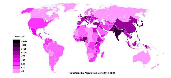 плотность населения азии