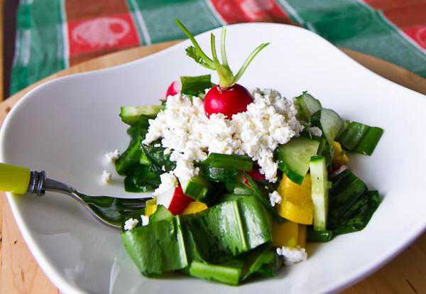 Зеленый салат рецепт