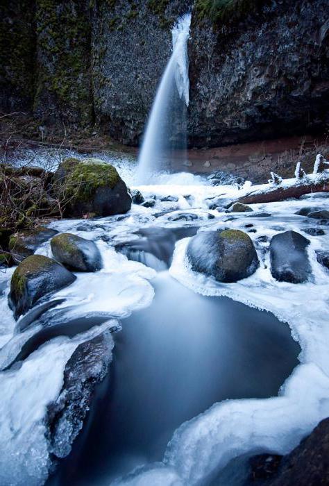 Рускеальские водопады зимой 