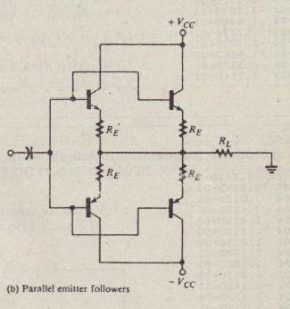 Комплементарный эмиттерный повторитель с транзисторами на входе