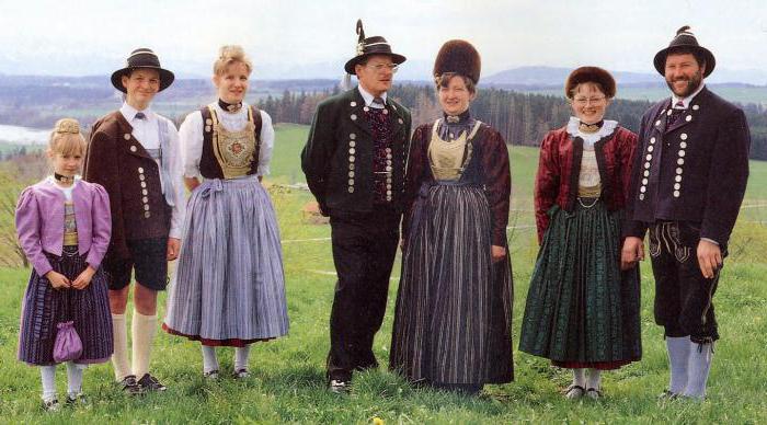 национальные немецкие костюмы