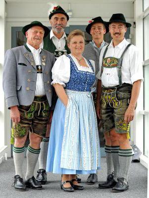 немецкий национальный костюм описание