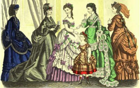 викторианский стиль в одежде 19 век 