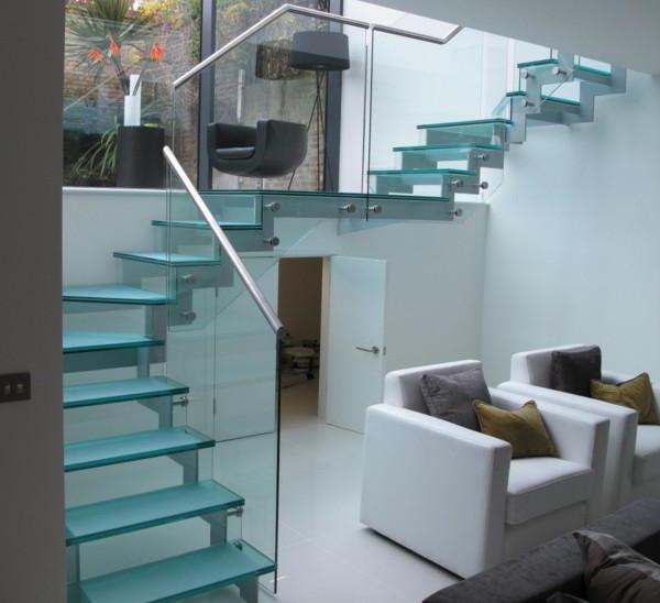 стеклянные лестницы для дома