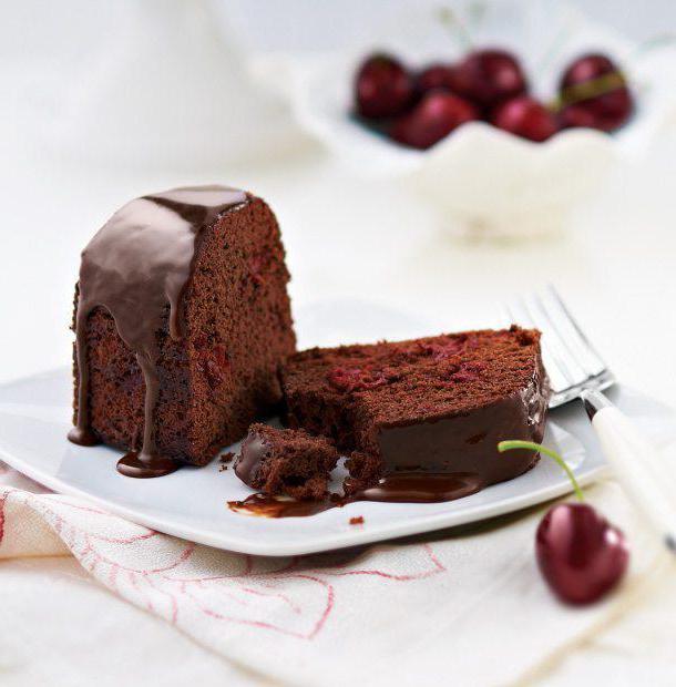 шоколадный пирог с вишней рецепты пошагово 
