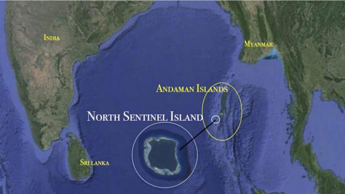 северный сентинельский остров в бенгальском заливе 