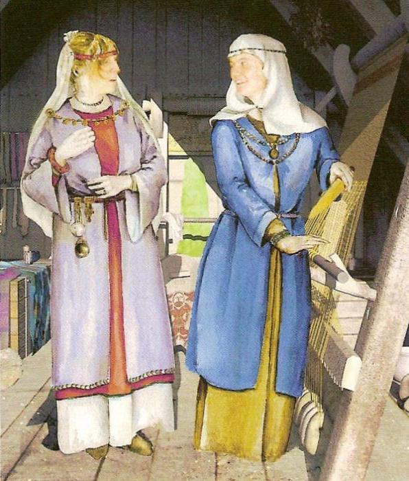 как одевались девушки в средневековье