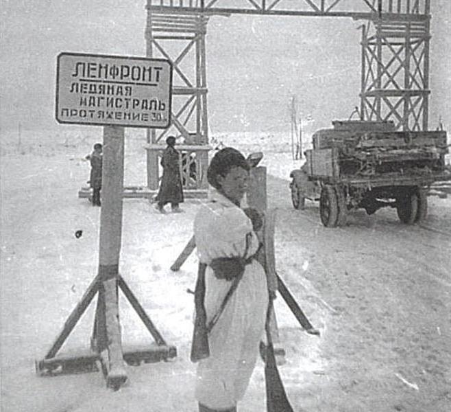 дорога жизни через ладожское озеро