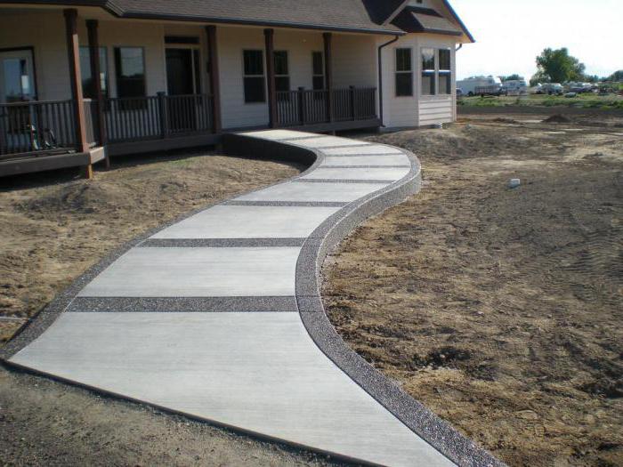 садовая дорожка бетонная 