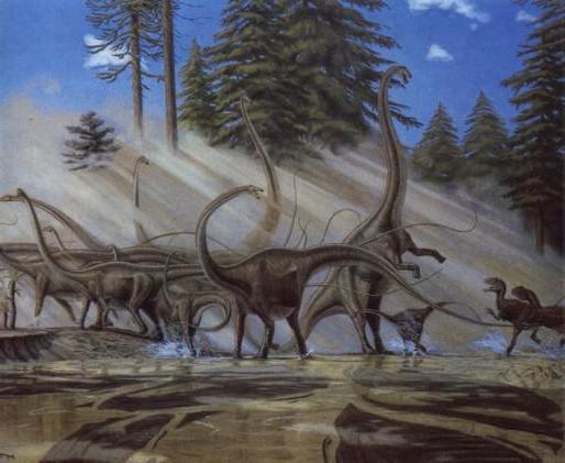 динозавры с длинной шеей 