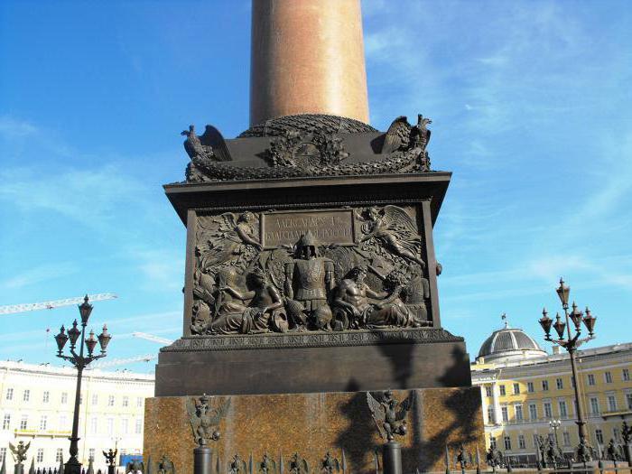 александровская колонна в санкт петербурге интересные факты