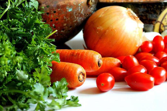 Салат из болгарского перца лука и моркови