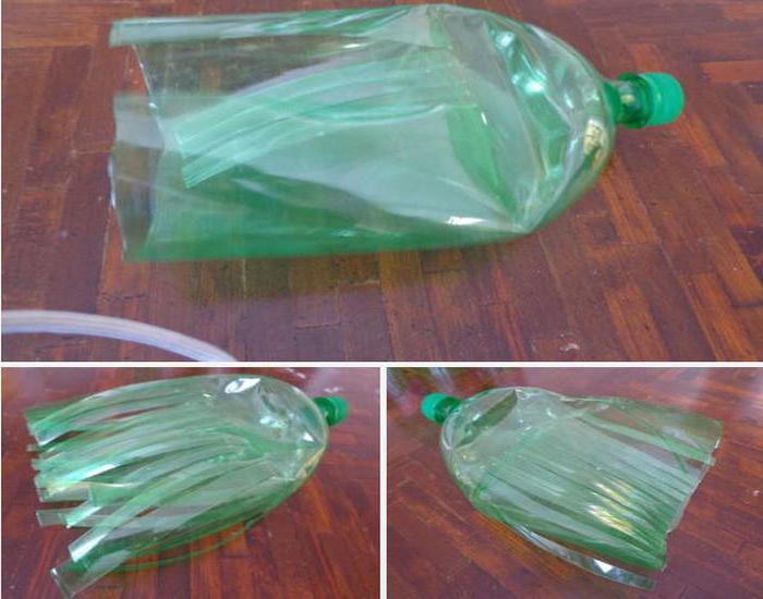 Сделать метлу из пластиковых бутылок своими руками