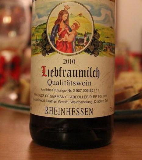 немецкое полусладкое вино