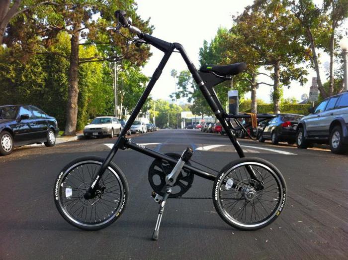 складной велосипед с маленькими колесами strida