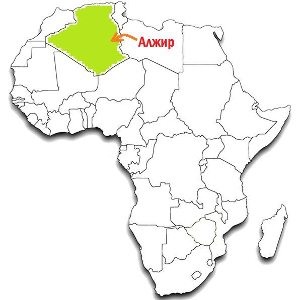 алжир полезные ископаемые