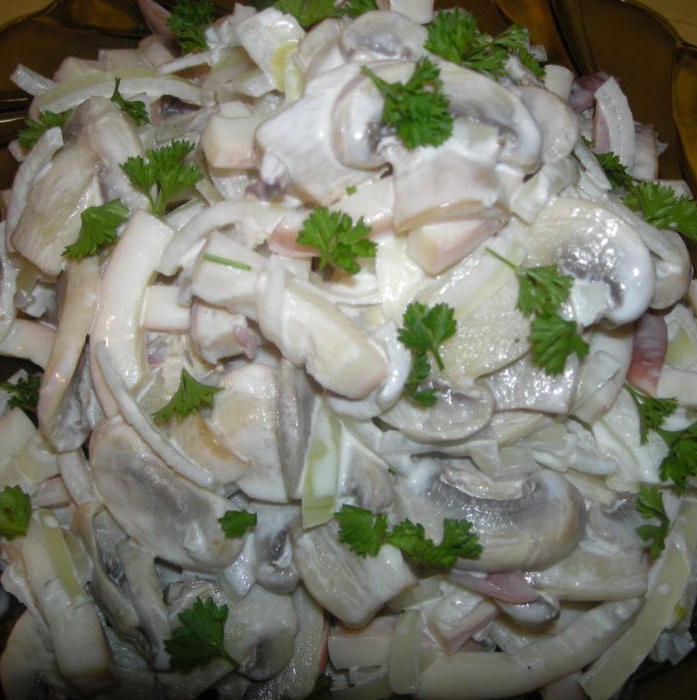 салат из кальмаров и крабовых палочек рецепты
