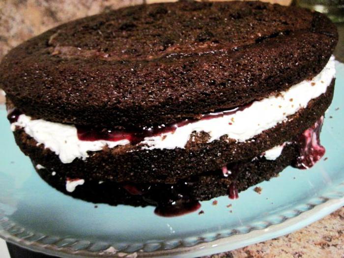 рецепт торта черный лес с вишней 
