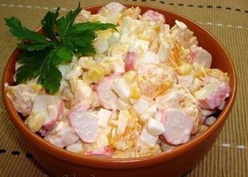 салат с крабовым мясом рецепт 