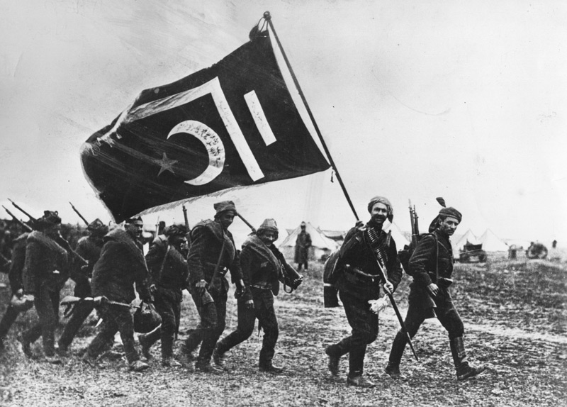 Турецкие солдаты в 1914 году