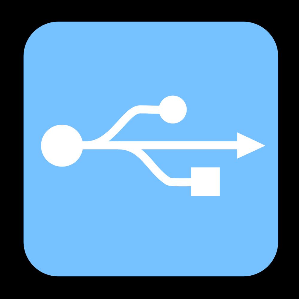 логотип разъема USB