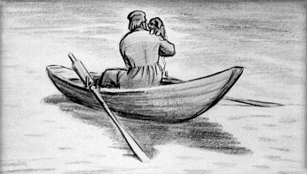 Произведение лодка. Иллюстрации к рассказу Муму Тургенева.