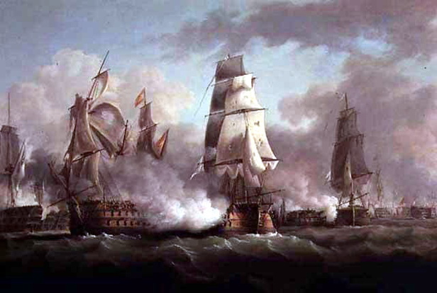 Морское сражение XIX века