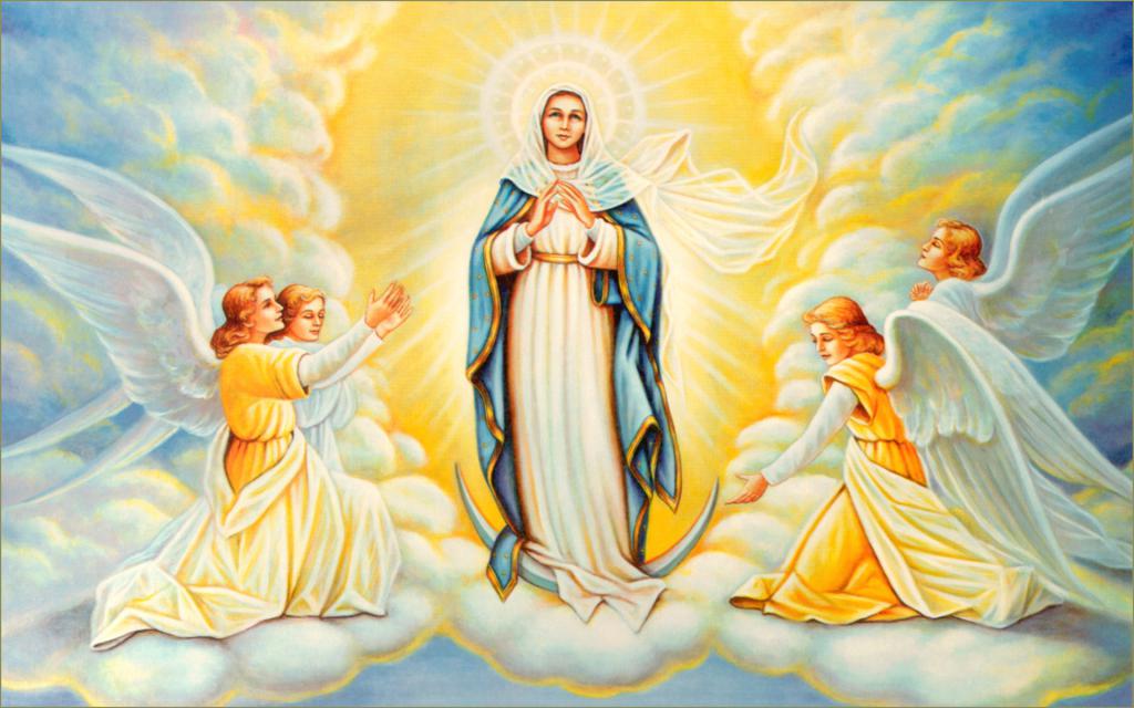 Дева Мария и ангелы
