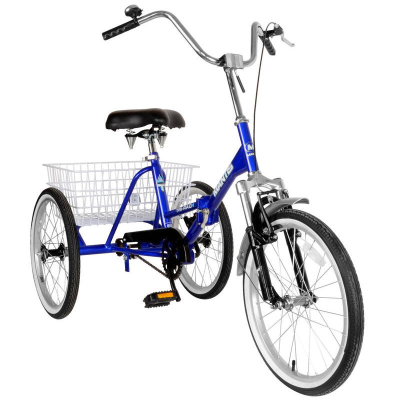 Складной трехколесный велосипед для взрослых