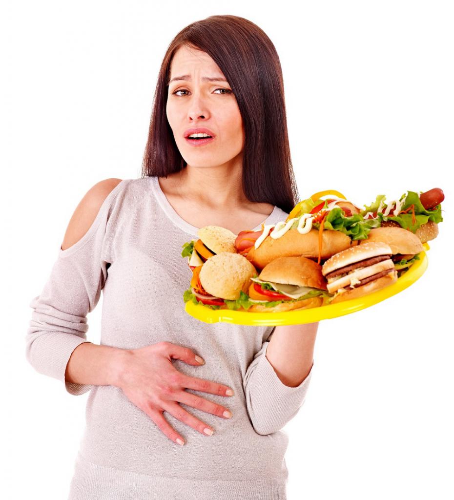 несоблюдение диеты