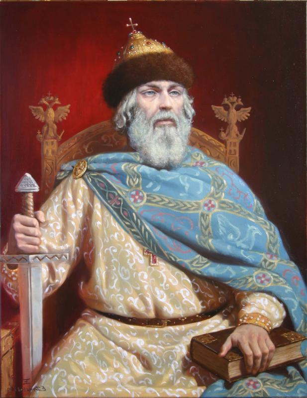 Владимир Мономах на престоле