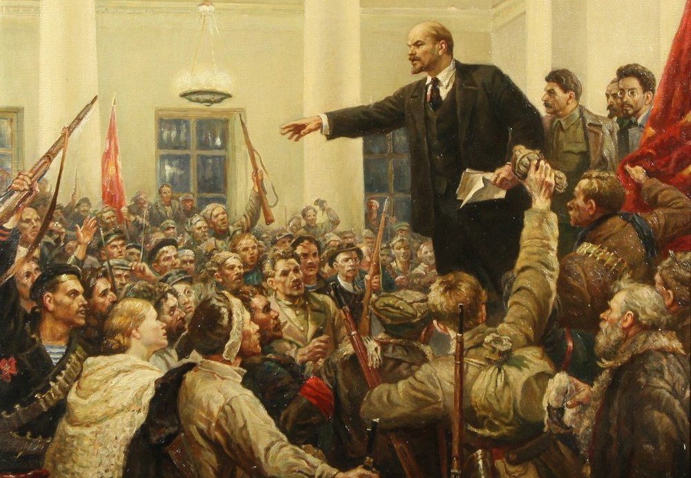 Ленин выступает