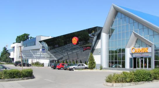 здание аквапарка "Олимпик" Калининград