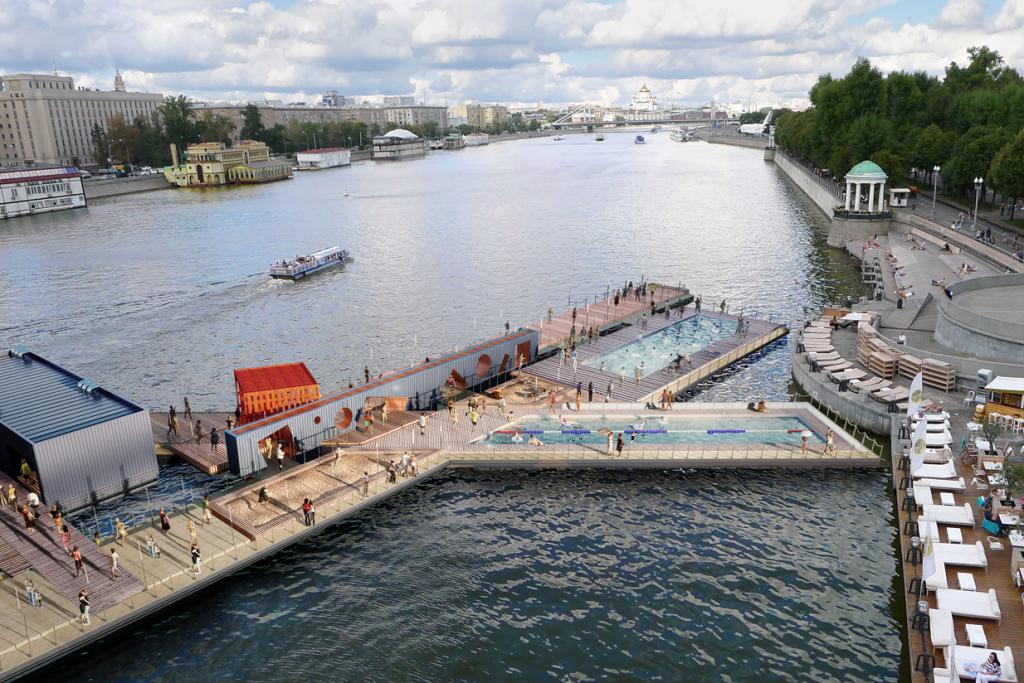 Бассейн на Москве-реке