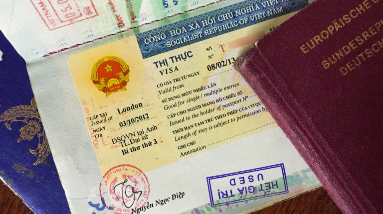 Образец заполнения визы Вьетнам