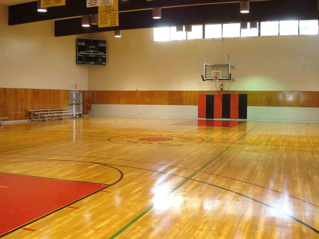 Крытая баскетбольная площадка