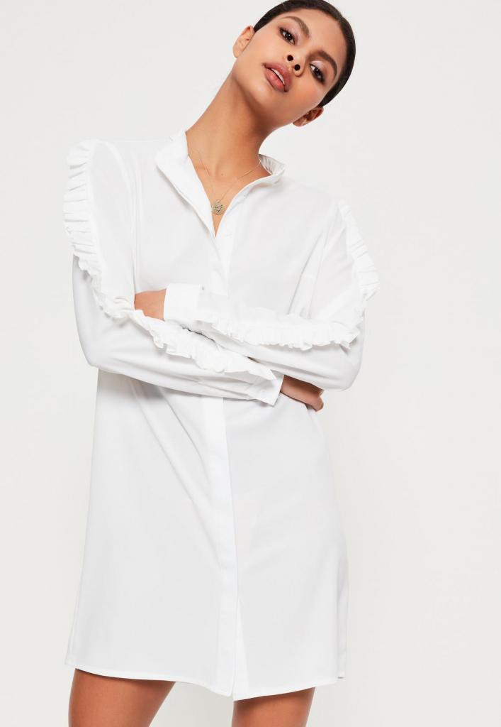 стильная белая блузка