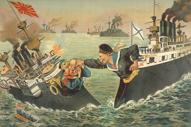 Карикатура на морской бой