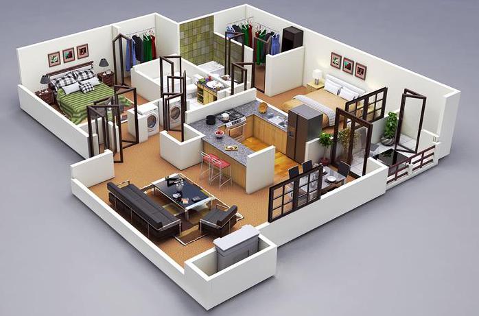 дизайн трехкомнатной квартиры в панельном доме