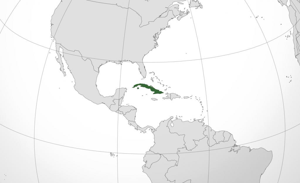 Куба на карте мира