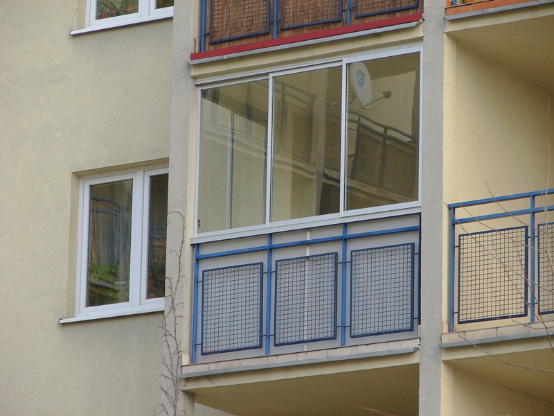 балкон алюминиевым профилем