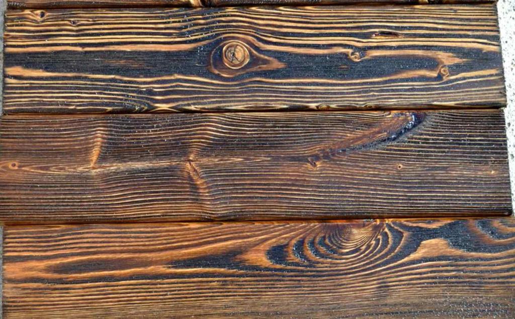 Интересный прием старения древесины