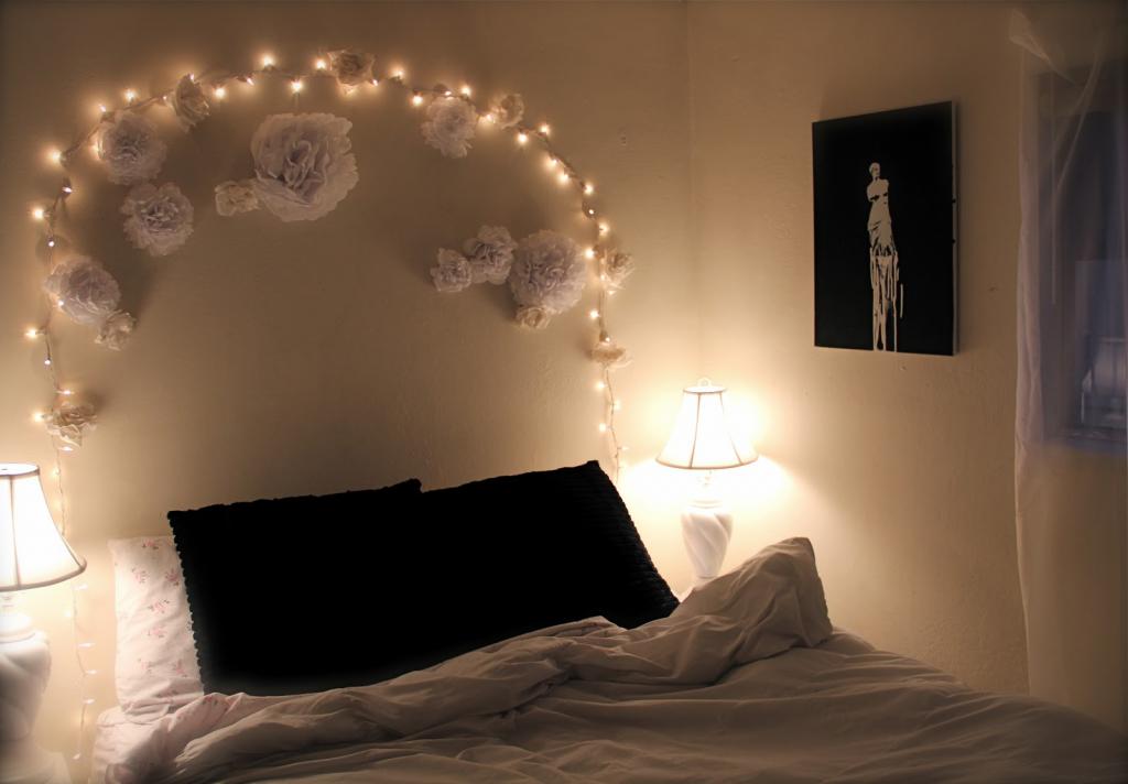 декоративное освещение в спальне
